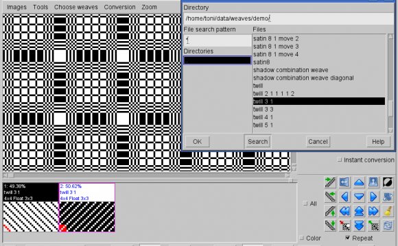 Making jacquard fabric with