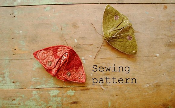 Sewing pattern / moth or