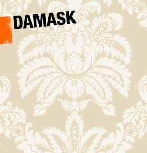 a visual illustrating damask habits in interior decor