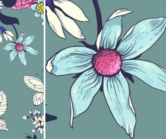 Make a flowery pattern for textile in PS - consider line body weight