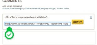 Now paste the hyperlink for the picture from Flickr to the Address package and take away the