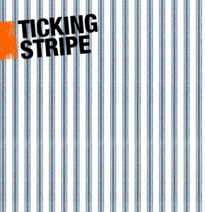 a graphic illustrating ticking stripes in interior decor